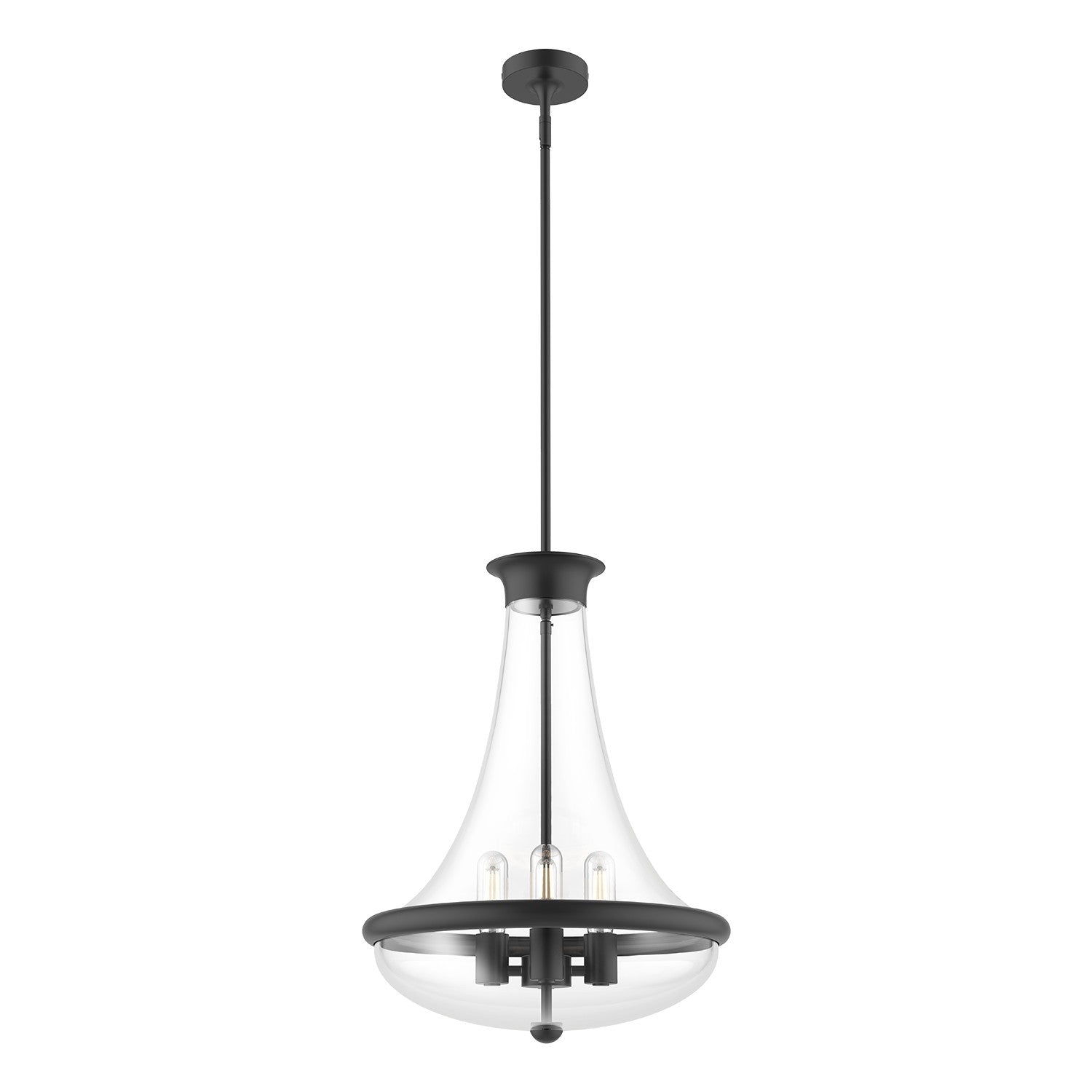 Alora - PD464018MB - Four Light Pendant - Marcel - Matte Black