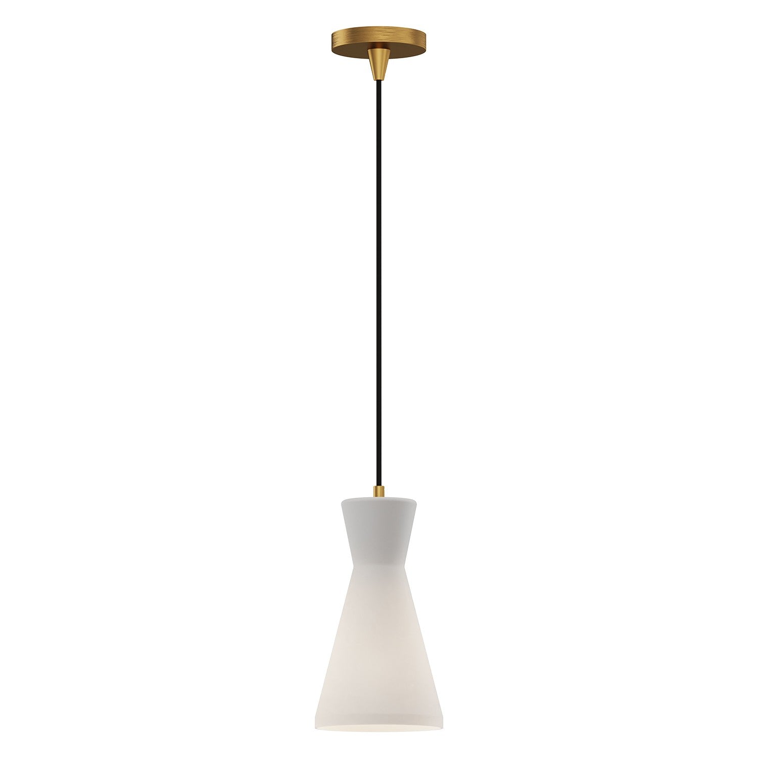 Alora - PD473706AGOP - One Light Pendant - Betty - Aged Gold/Opal Glass