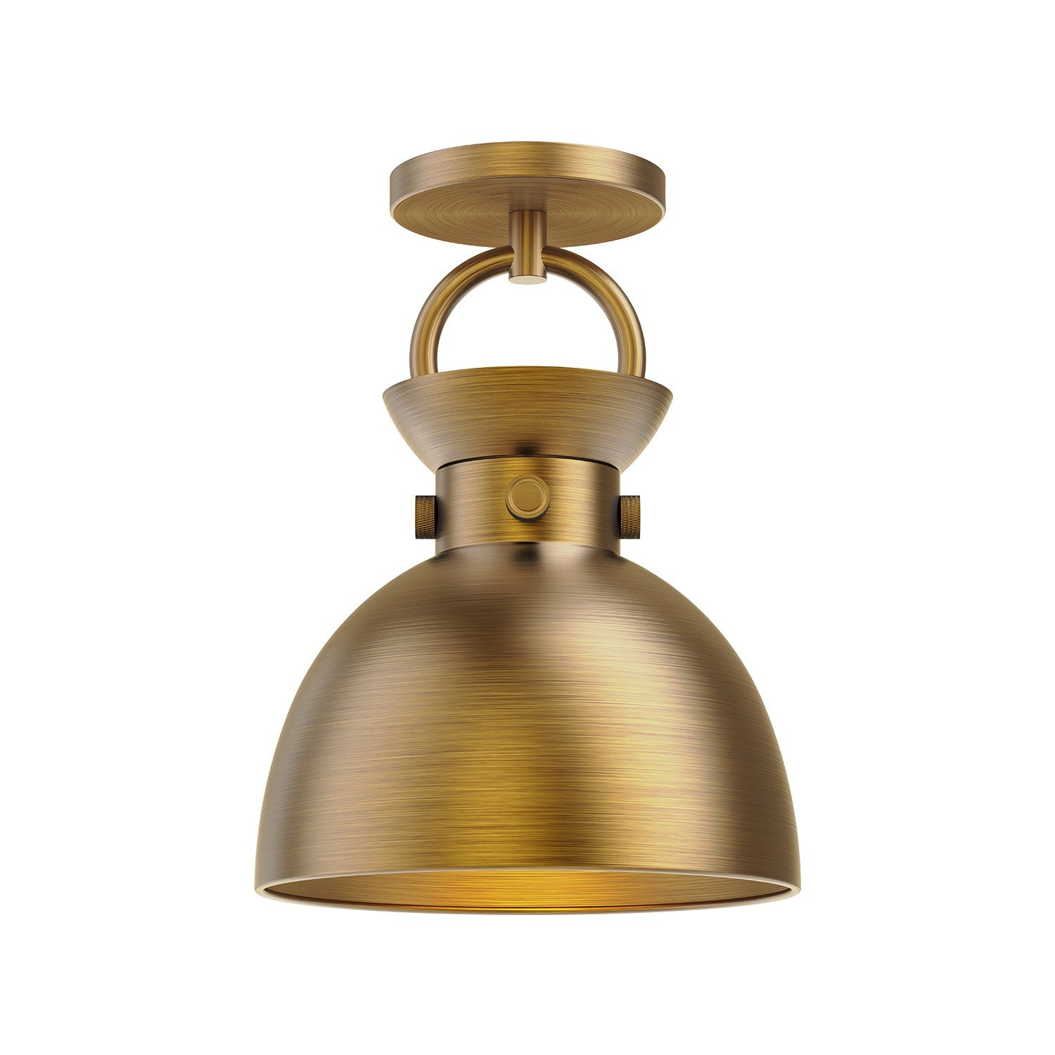 Alora - SF411309AG - One Light Semi-Flush Mount - Waldo - Aged Gold