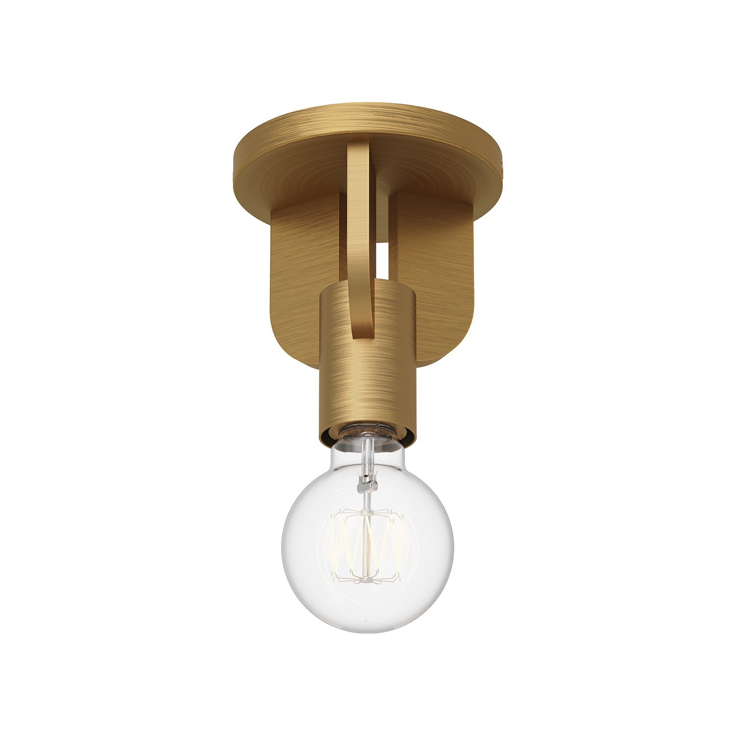 Alora - SF607001AG - One Light Semi-Flush Mount - Claire - Aged Gold