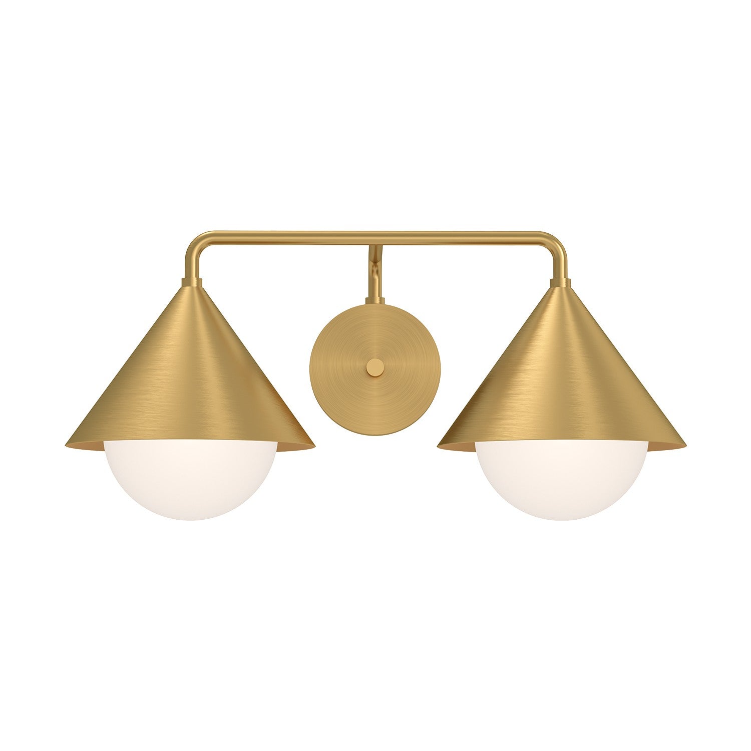 Alora - VL485221BGOP - Two Light Vanity - Remy - Brushed Gold/Opal Glass