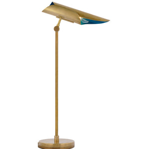 Visual Comfort Signature - CD 3020SB/RB - LED Desk Lamp - Flore - Soft Brass and Riviera Blue