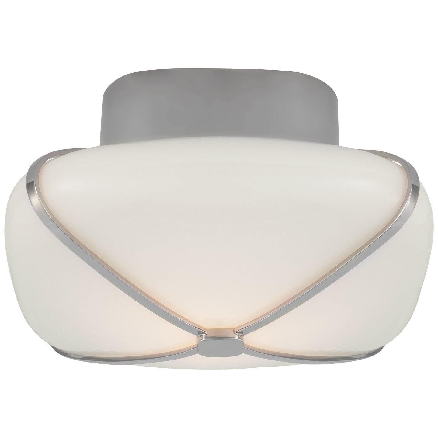 Visual Comfort Signature - CD 4004PN-WG - LED Flush Mount - Fondant - Polished Nickel