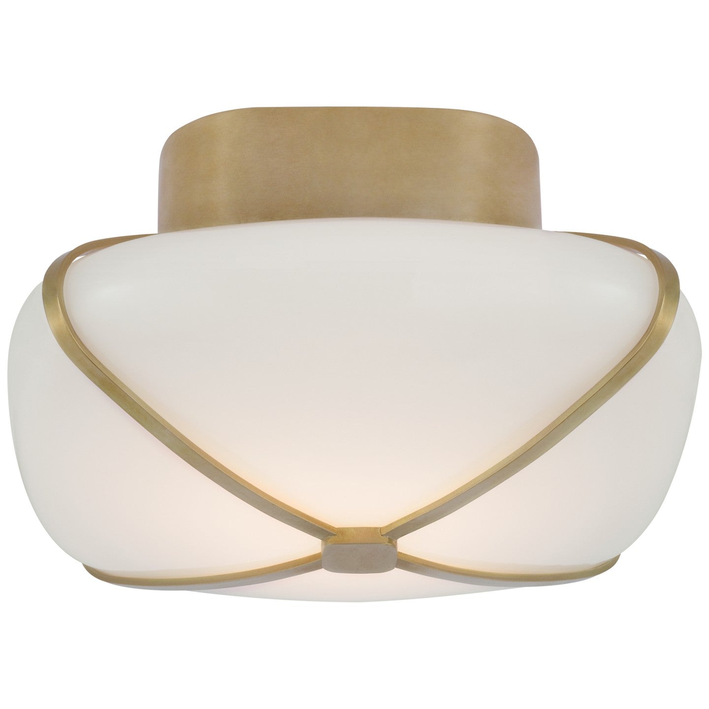 Visual Comfort Signature - CD 4004SB-WG - LED Flush Mount - Fondant - Soft Brass