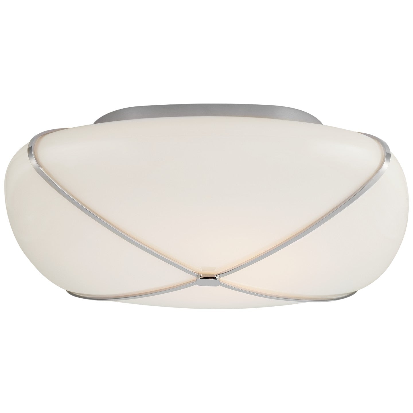 Visual Comfort Signature - CD 4006PN-WG - LED Flush Mount - Fondant - Polished Nickel