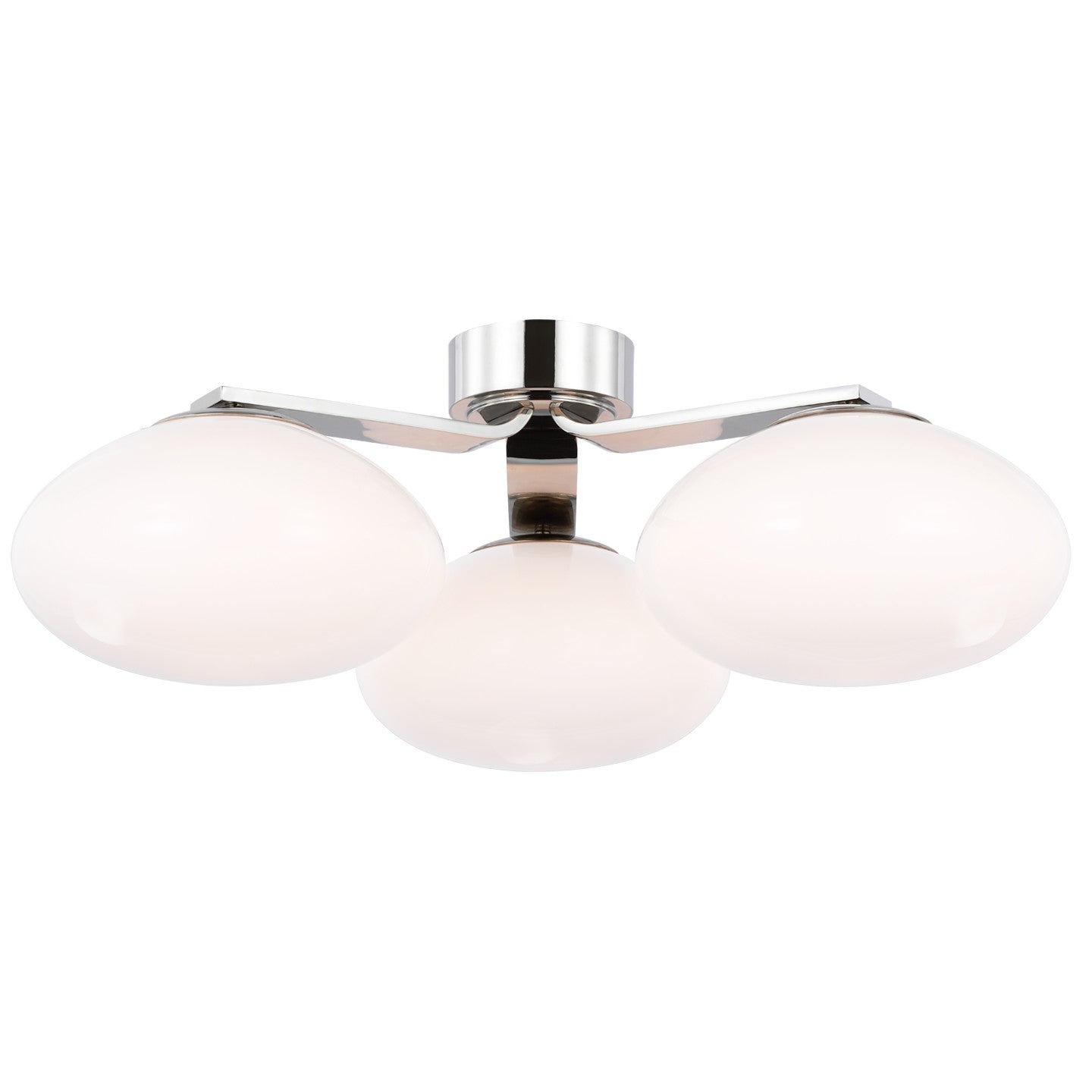 Visual Comfort Signature - CD 4015PN-WG - LED Flush Mount - Marisol - Polished Nickel