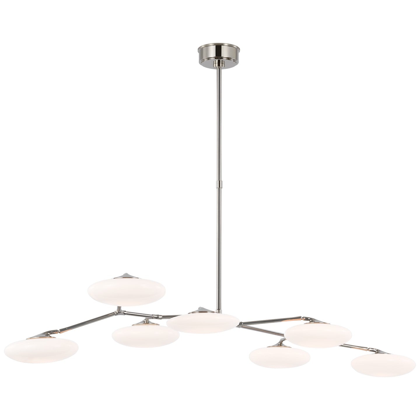 Visual Comfort Signature - CD 5015PN-WG - LED Linear Chandelier - Brindille - Polished Nickel