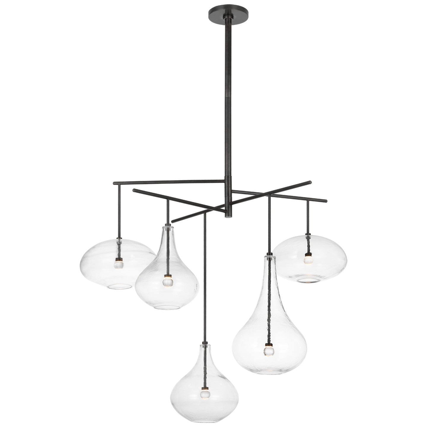 Visual Comfort Signature - CD 5025GM-CG - LED Chandelier - Lomme - Gun Metal