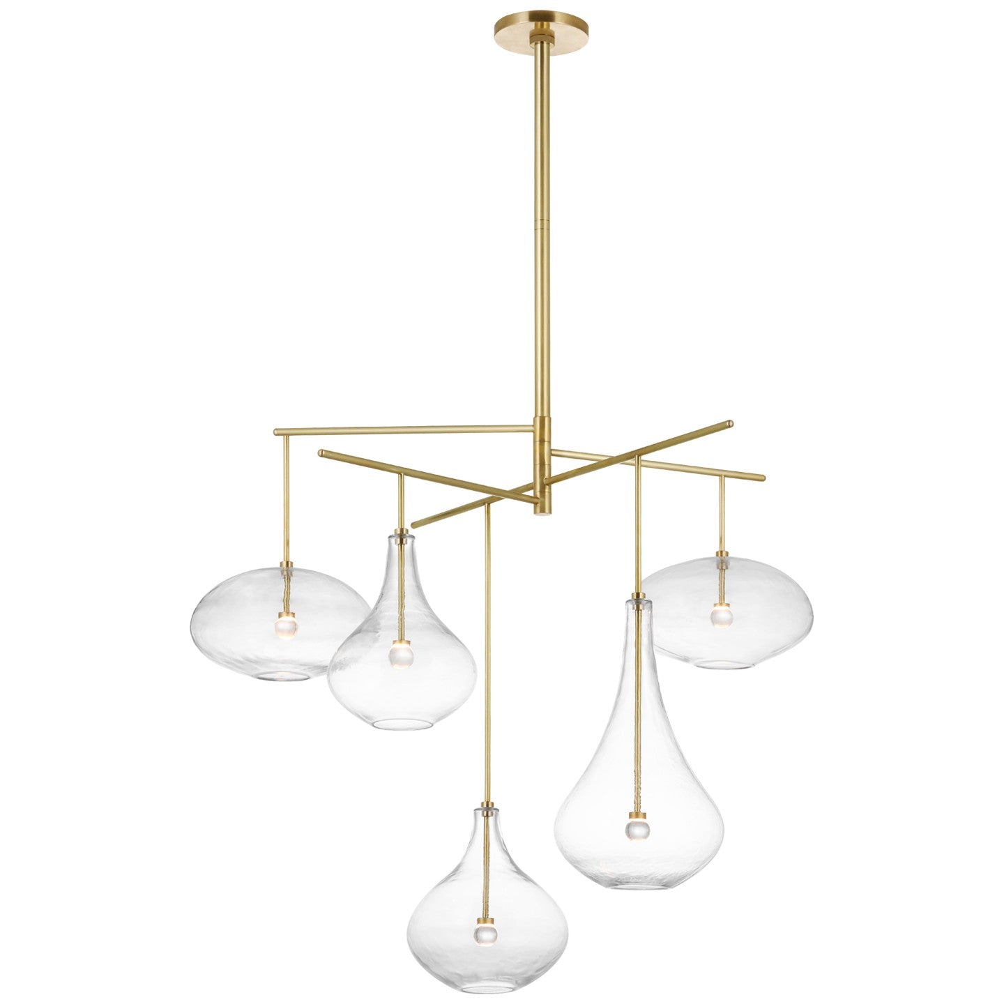 Visual Comfort Signature - CD 5025SB-CG - LED Chandelier - Lomme - Soft Brass