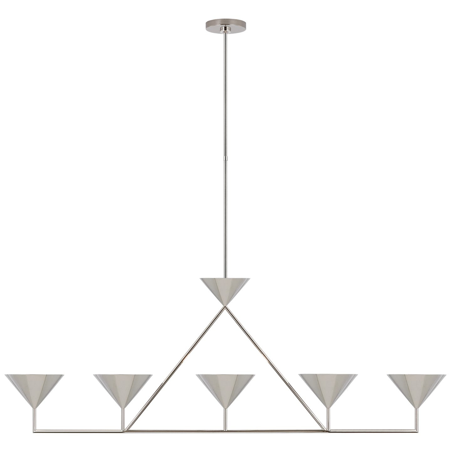 Visual Comfort Signature - PCD 5216PN - LED Linear Chandelier - Orsay - Polished Nickel