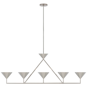 Visual Comfort Signature - PCD 5216PN - LED Linear Chandelier - Orsay - Polished Nickel