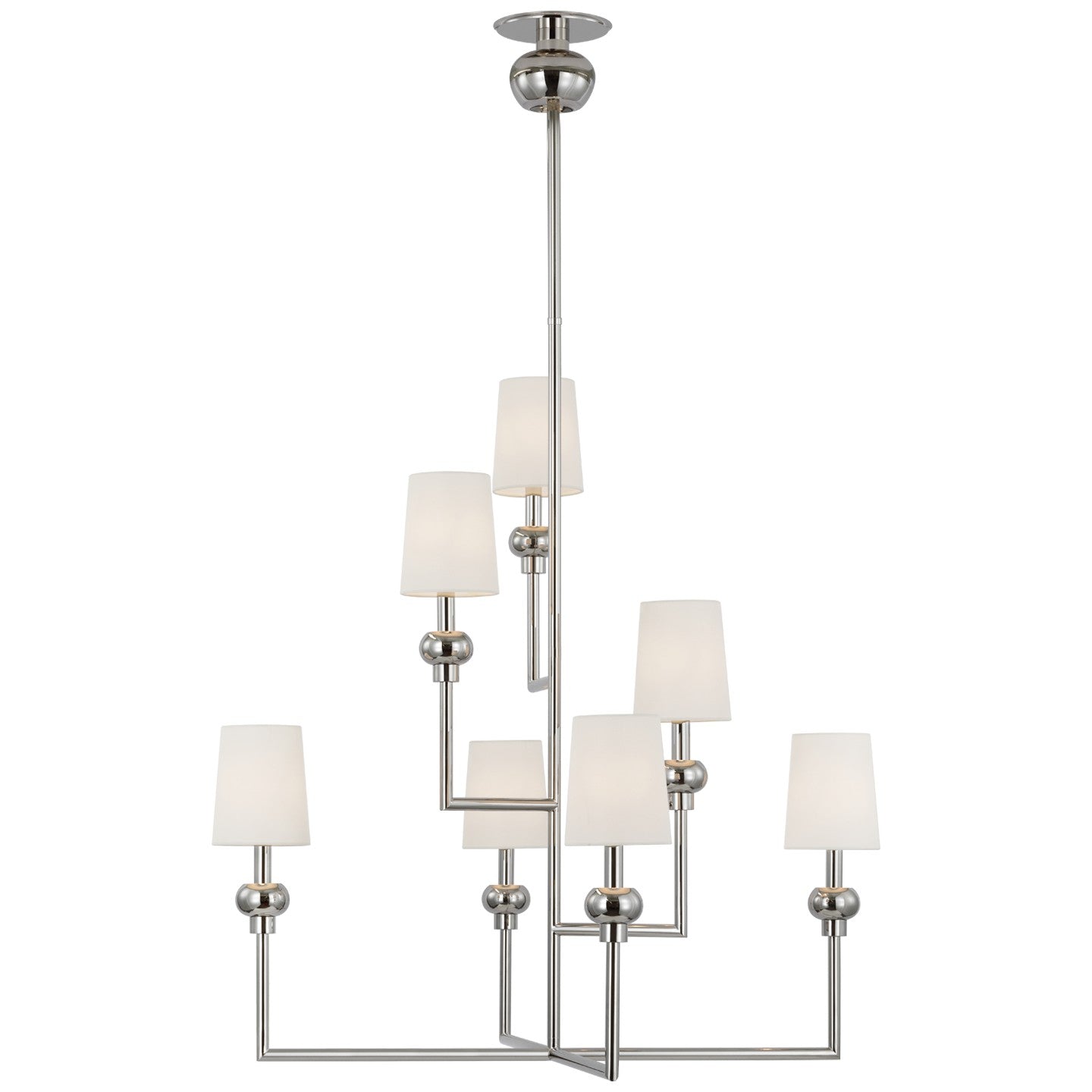 Visual Comfort Signature - PCD 5100PN-L - LED Chandelier - Comtesse - Polished Nickel