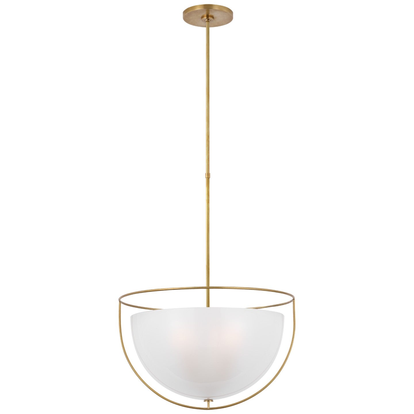 Visual Comfort Signature - PCD 5050HAB-FG - LED Pendant - Odeon - Hand-Rubbed Antique Brass