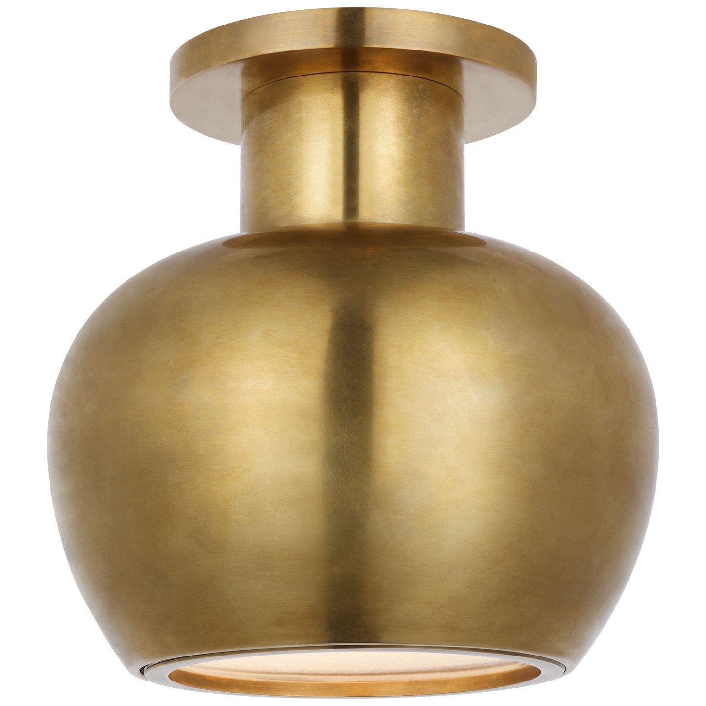 Visual Comfort Signature - PCD 4120HAB - LED Flush Mount - Comtesse - Hand-Rubbed Antique Brass