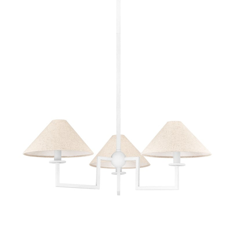 Mitzi - H760803-TWH - Three Light Chandelier - Gladwyne - Textured White