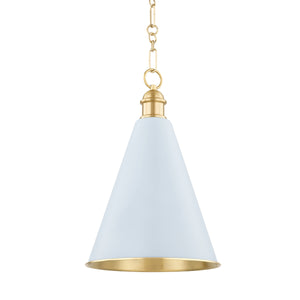 Mitzi - H761701A-AGB/SAO - One Light Pendant - Fenimore - Aged Brass