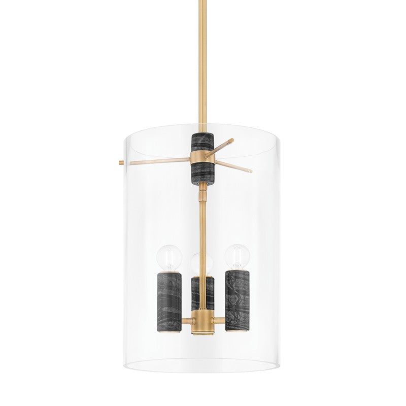 Corbett Lighting - 359-13-VB - Three Light Lantern - Adonis - Vintage Brass