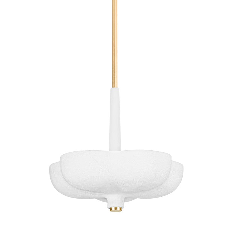 Corbett Lighting - 360-20-GL/GSW - Three Light Pendant - Rimini - Gold Leaf / Gesso White