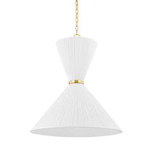 Hudson Valley - 5930-AGB - Two Light Pendant - Enid - Aged Brass