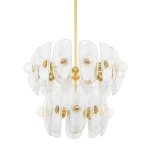 Hudson Valley - 9131-AGB - 20 Light Chandelier - Hilo - Aged Brass