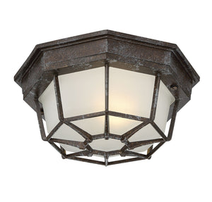 Savoy House - 5-2066-72 - One Light Flush Mount - Exterior Collections - Rustic Bronze