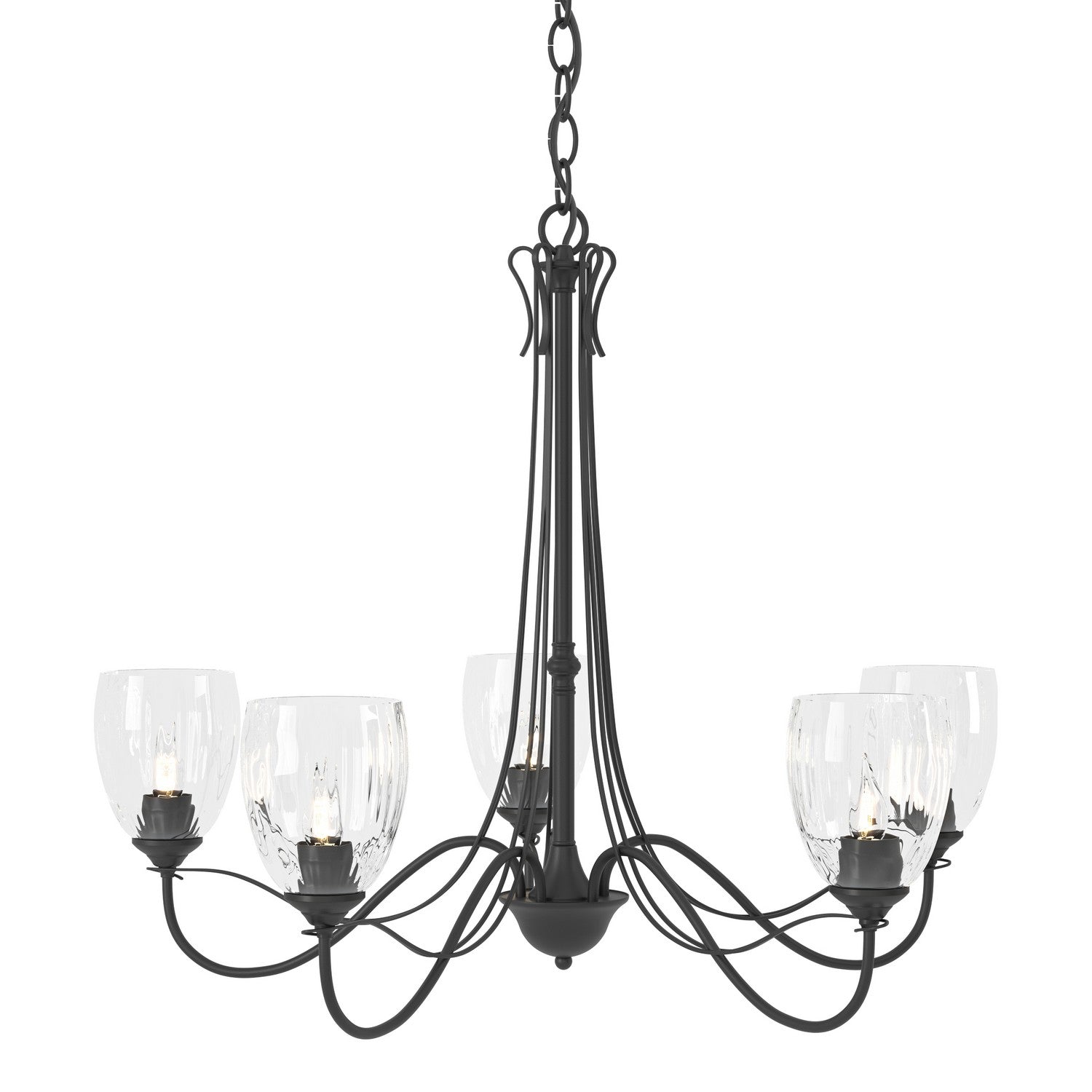 Hubbardton Forge - 103063-SKT-10-LL0083 - Five Light Chandelier - Trellis - Black