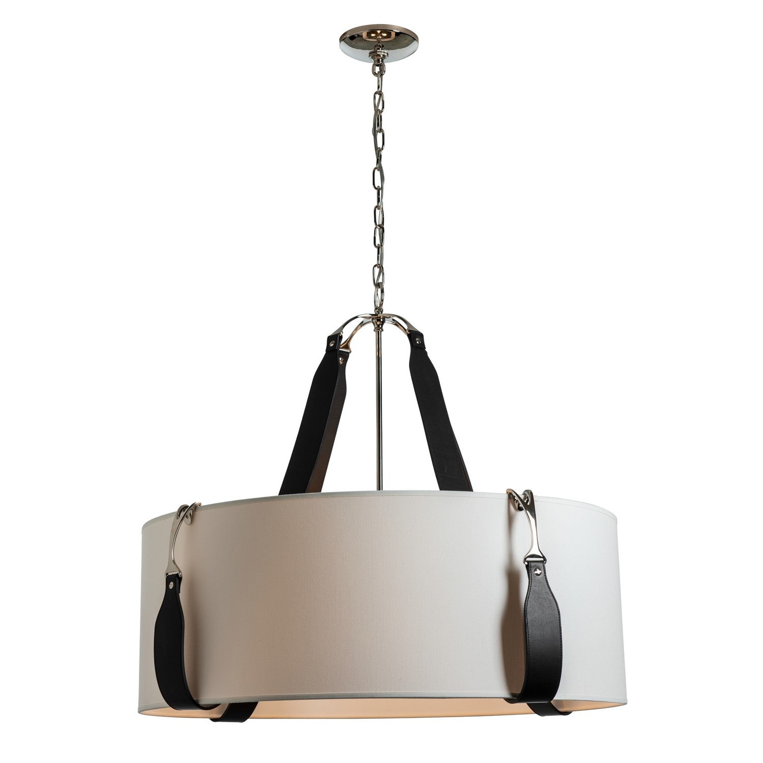 Hubbardton Forge - 104072-SKT-24-LK-SF2812 - Four Light Pendant - Saratoga - Polished Nickel