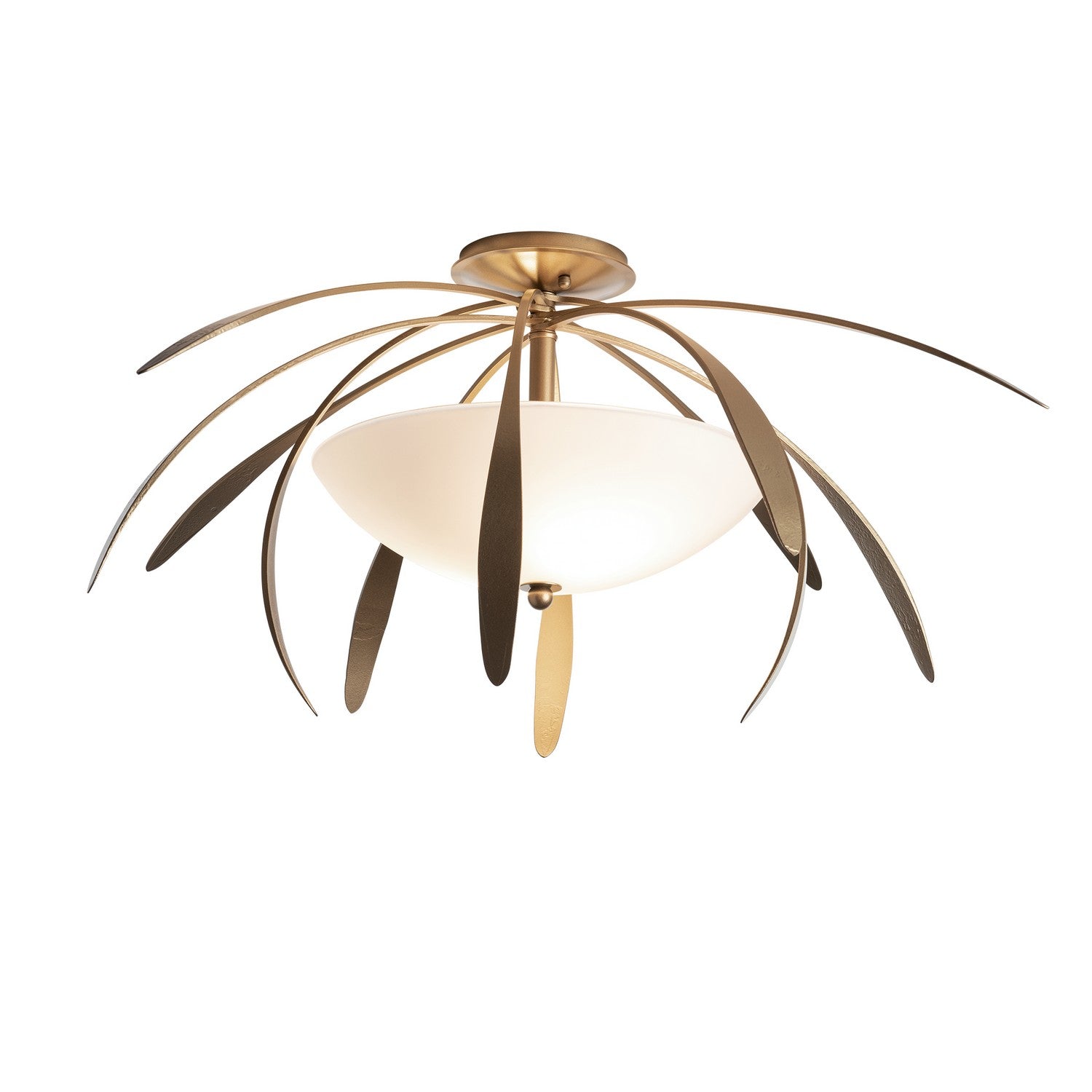 Hubbardton Forge - 124352-SKT-84-GG0048 - Two Light Semi-Flush Mount - Dahlia - Soft Gold