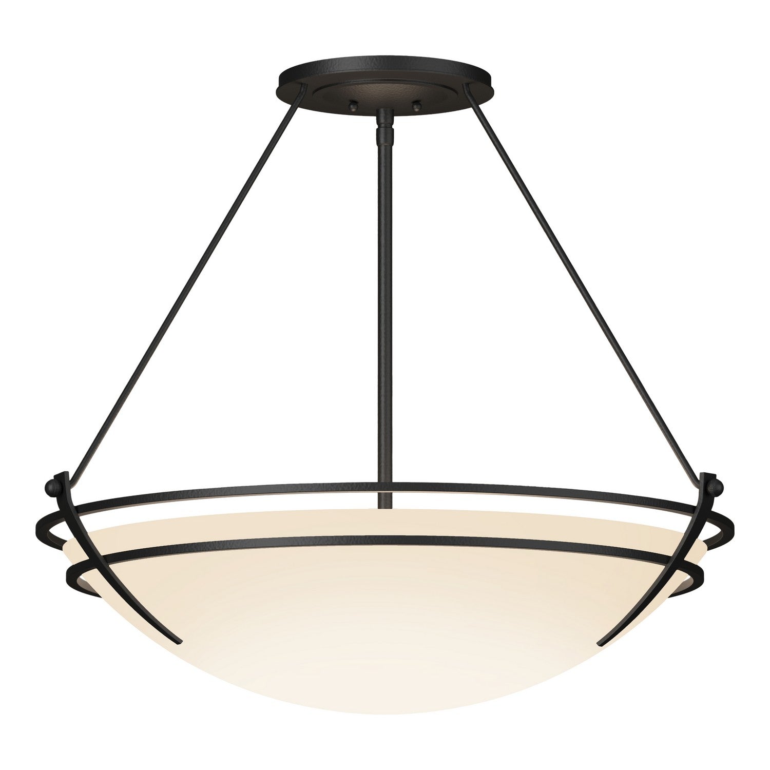 Hubbardton Forge - 124442-SKT-10-GG0054 - Presidio Tryne Large Semi-Flush - Tryne - Black