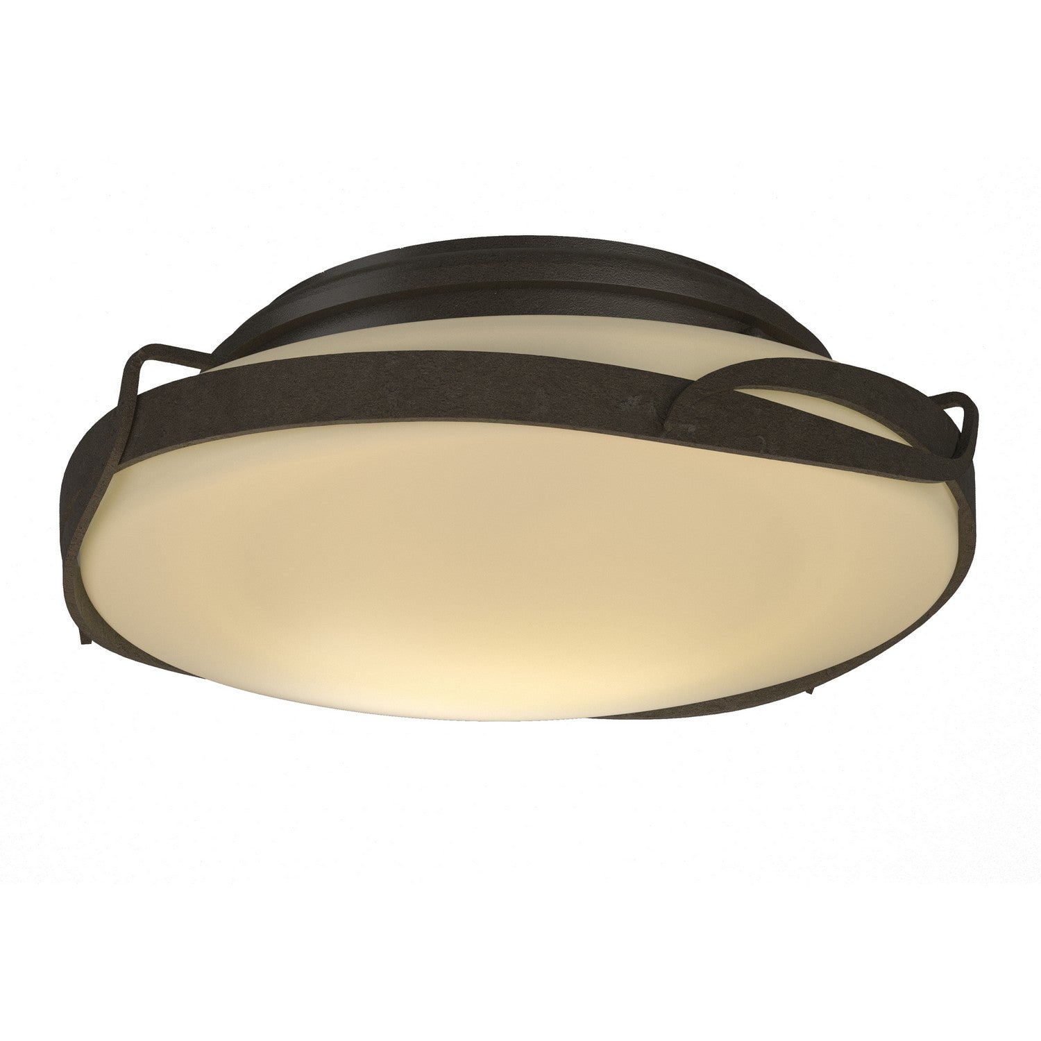 Hubbardton Forge - 126740-SKT-07-GG0097 - Two Light Flush Mount - Flora - Dark Smoke