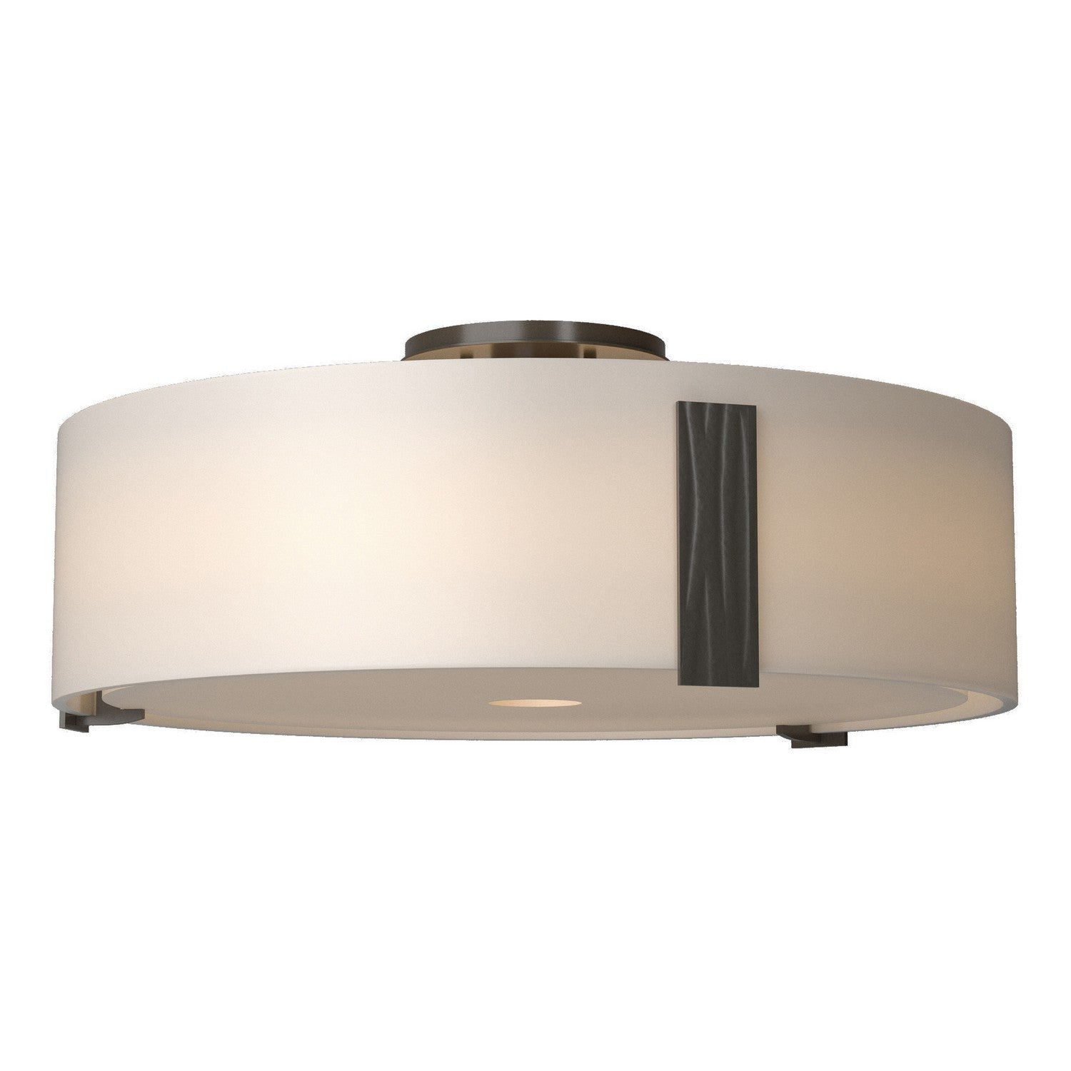 Hubbardton Forge - 126751-SKT-07-GG0216 - Three Light Semi-Flush Mount - Impressions - Dark Smoke