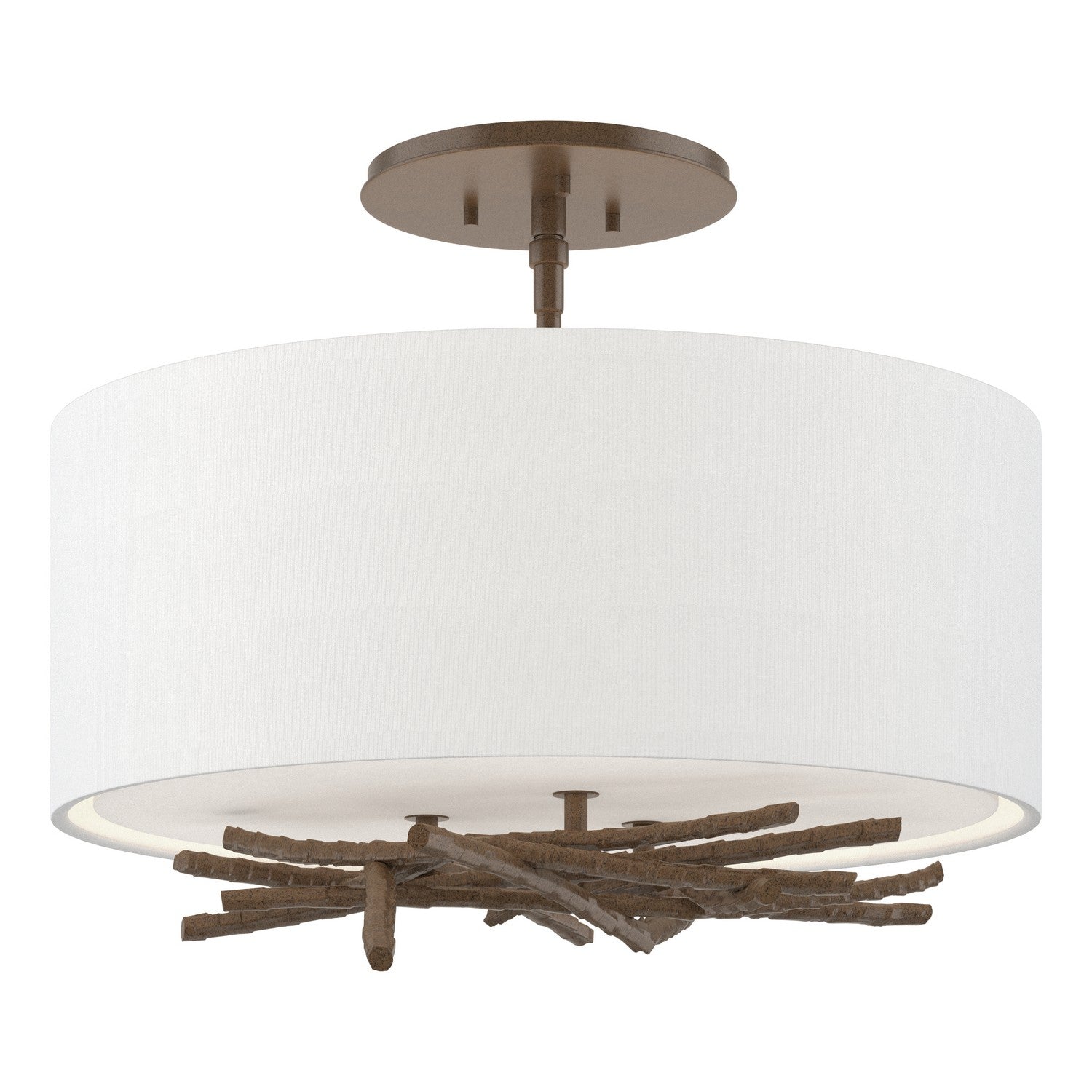 Hubbardton Forge - 127660-SKT-05-SF1505 - Brindille Semi-Flush - Brindille - Bronze