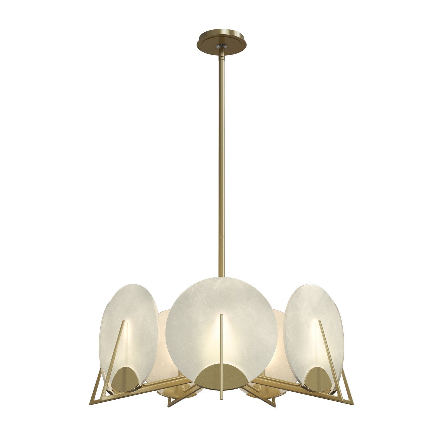 Hubbardton Forge - 131059-SKT-MULT-86-AR - Seven Light Pendant - Callisto - Modern Brass