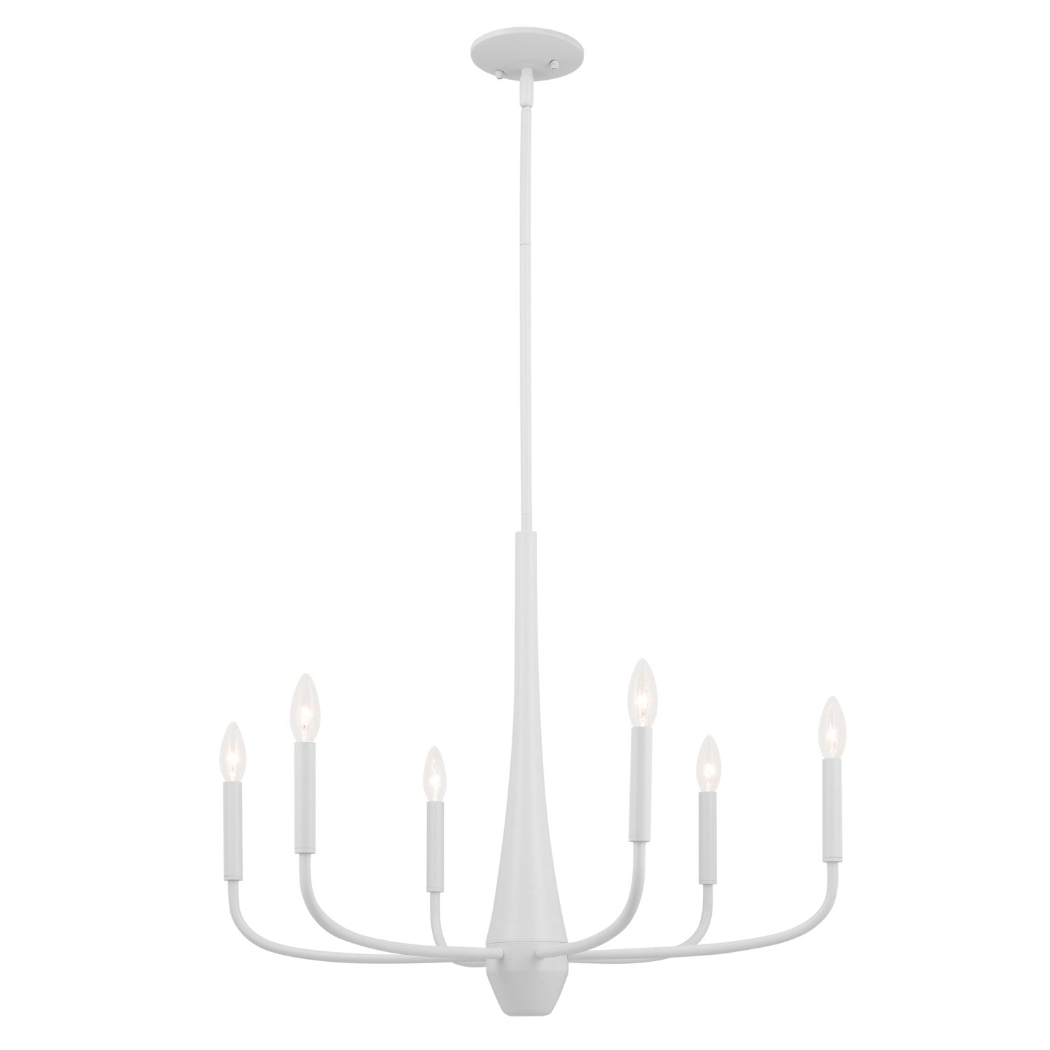 Kichler - 52525WH - Six Light Chandelier - Deela - White