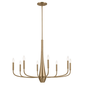 Kichler - 52526CPZ - Eight Light Chandelier - Deela - Champagne Bronze