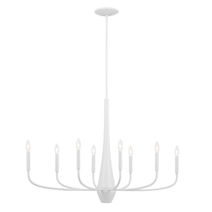 Kichler - 52528WH - Eight Light Chandelier - Deela - White