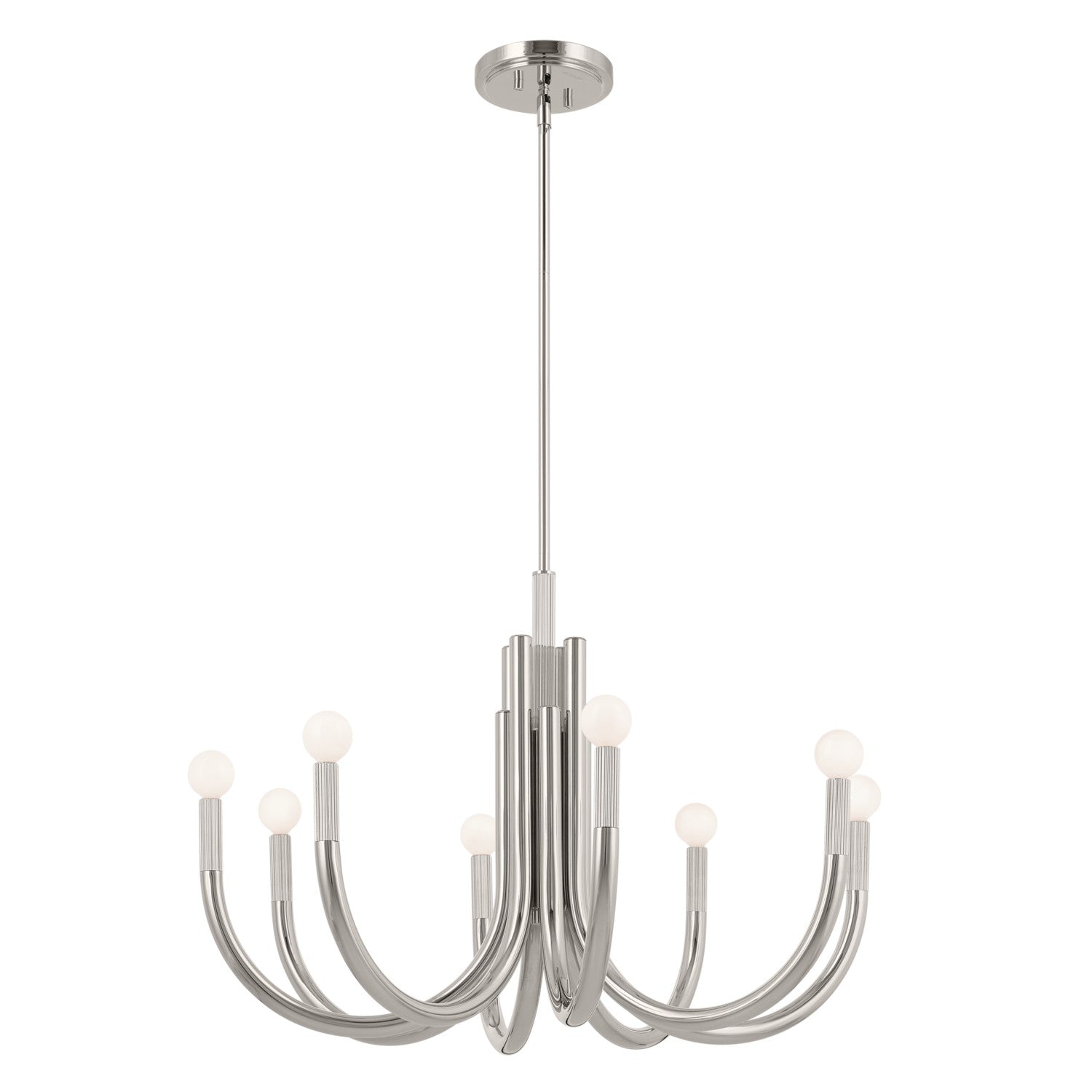 Kichler - 52550PN - Eight Light Chandelier - Odensa - Polished Nickel