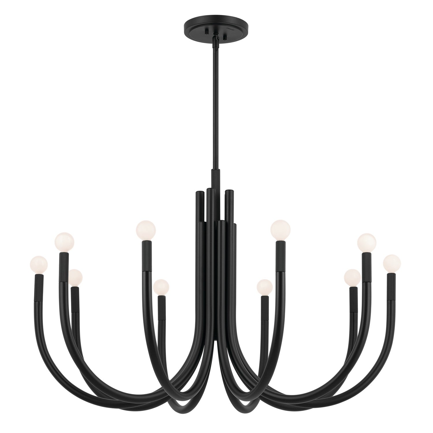 Kichler - 52551BK - Ten Light Chandelier - Odensa - Black