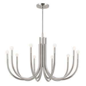 Kichler - 52551PN - Ten Light Chandelier - Odensa - Polished Nickel