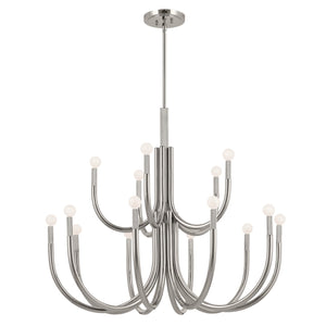 Kichler - 52552PN - 15 Light Chandelier - Odensa - Polished Nickel