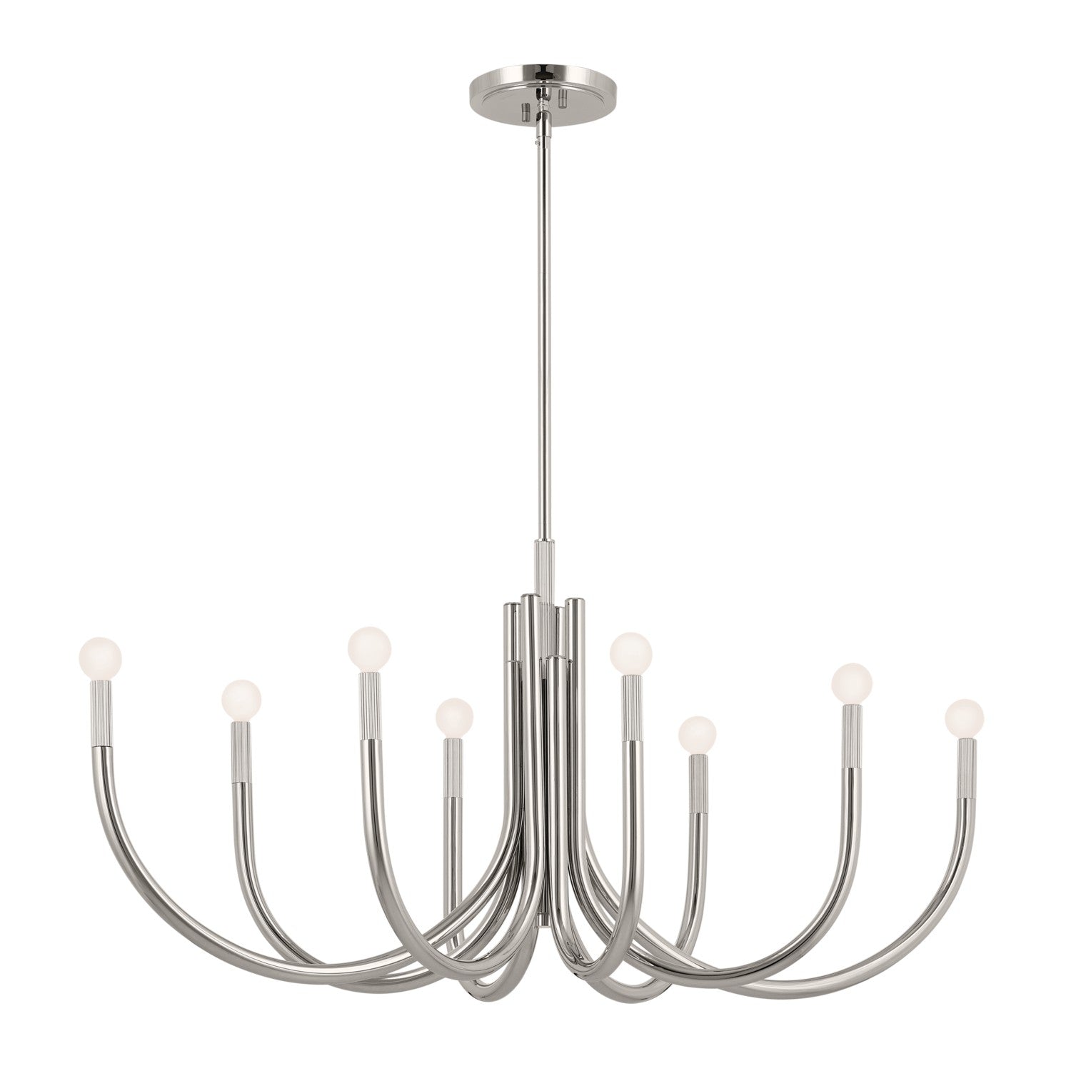 Kichler - 52553PN - Eight Light Chandelier - Odensa - Polished Nickel