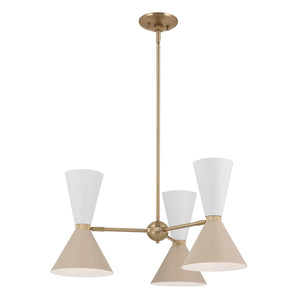 Kichler - 52565CPZGRG - Six Light Chandelier - Phix - Champagne Bronze
