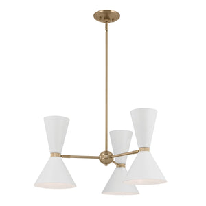 Kichler - 52565CPZWH - Six Light Chandelier - Phix - Champagne Bronze