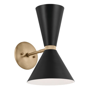 Kichler - 52570CPZBK - Two Light Wall Sconce - Phix - Champagne Bronze