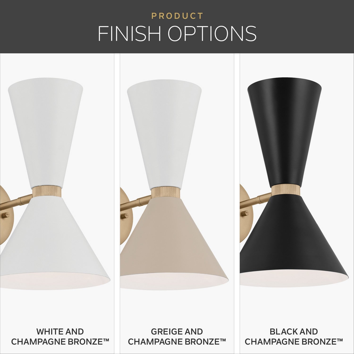 Kichler - 52570CPZWH - Two Light Wall Sconce - Phix - Champagne Bronze