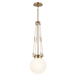 Kichler - 52582CPZ - One Light Pendant - Albers - Champagne Bronze