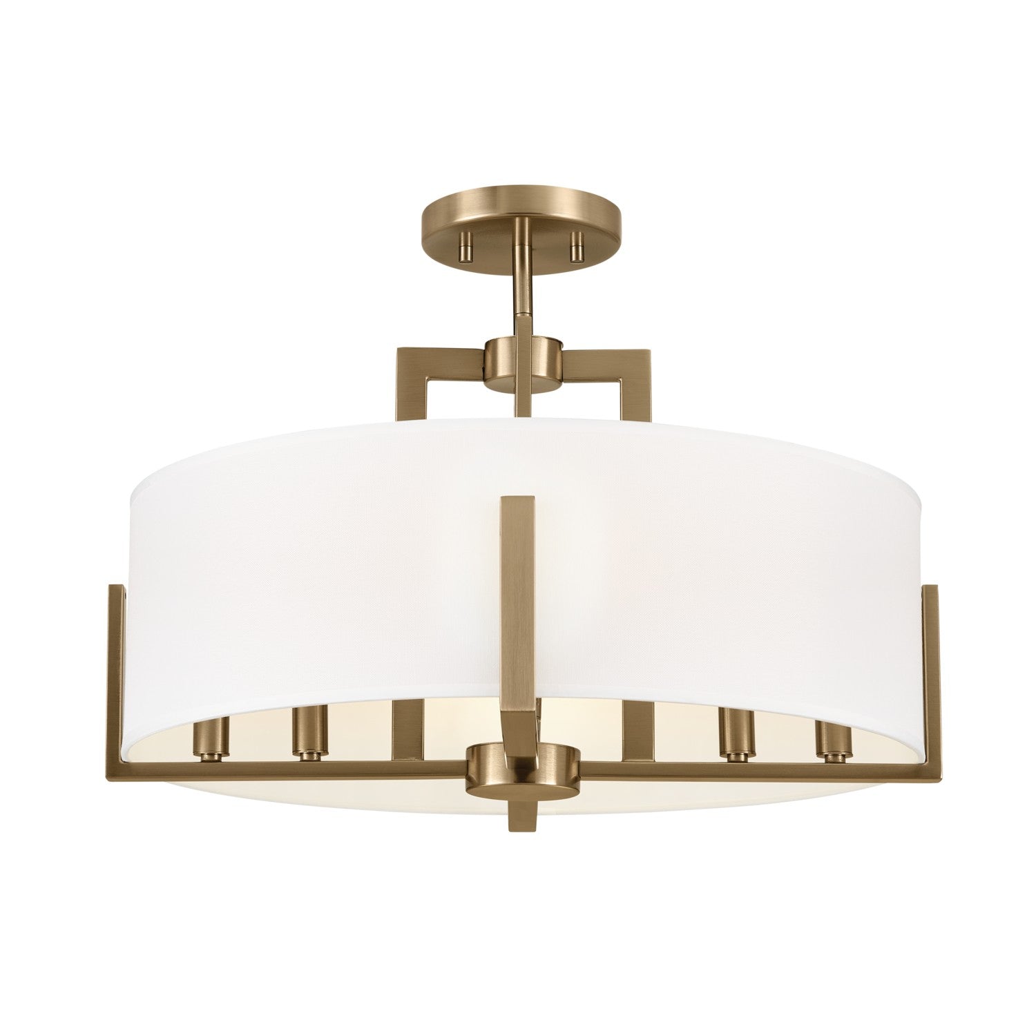 Kichler - 52592CPZ - Eight Light Semi Flush Mount - Malen - Champagne Bronze