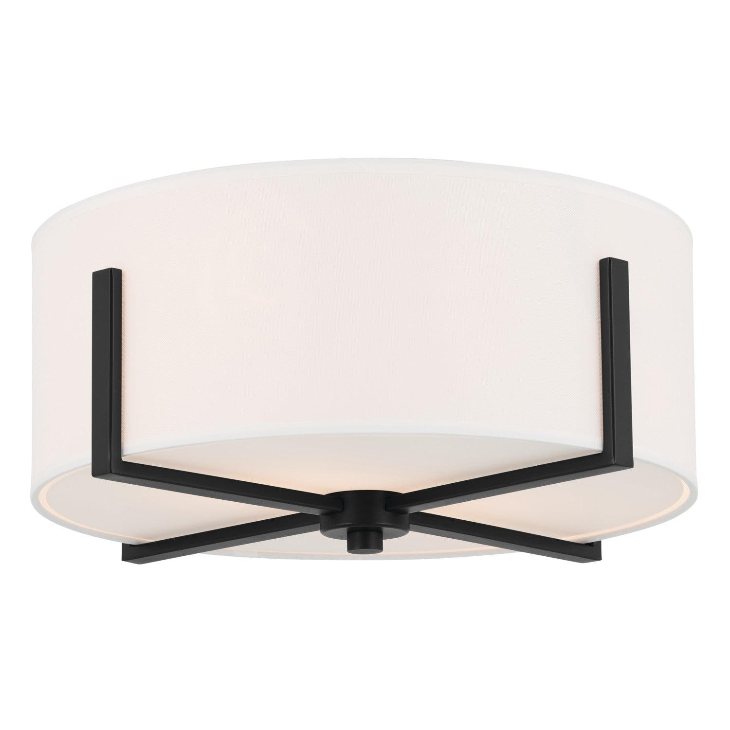 Kichler - 52593BK - Two Light Flush Mount - Malen - Black