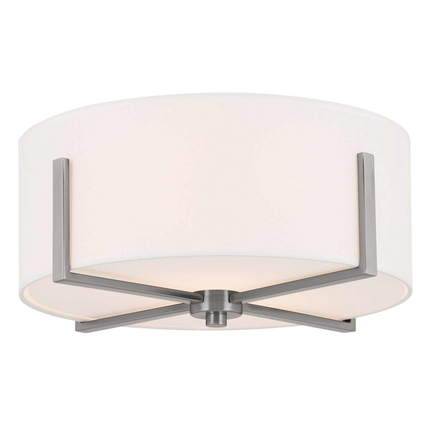 Kichler - 52593CLP - Two Light Flush Mount - Malen - Classic Pewter