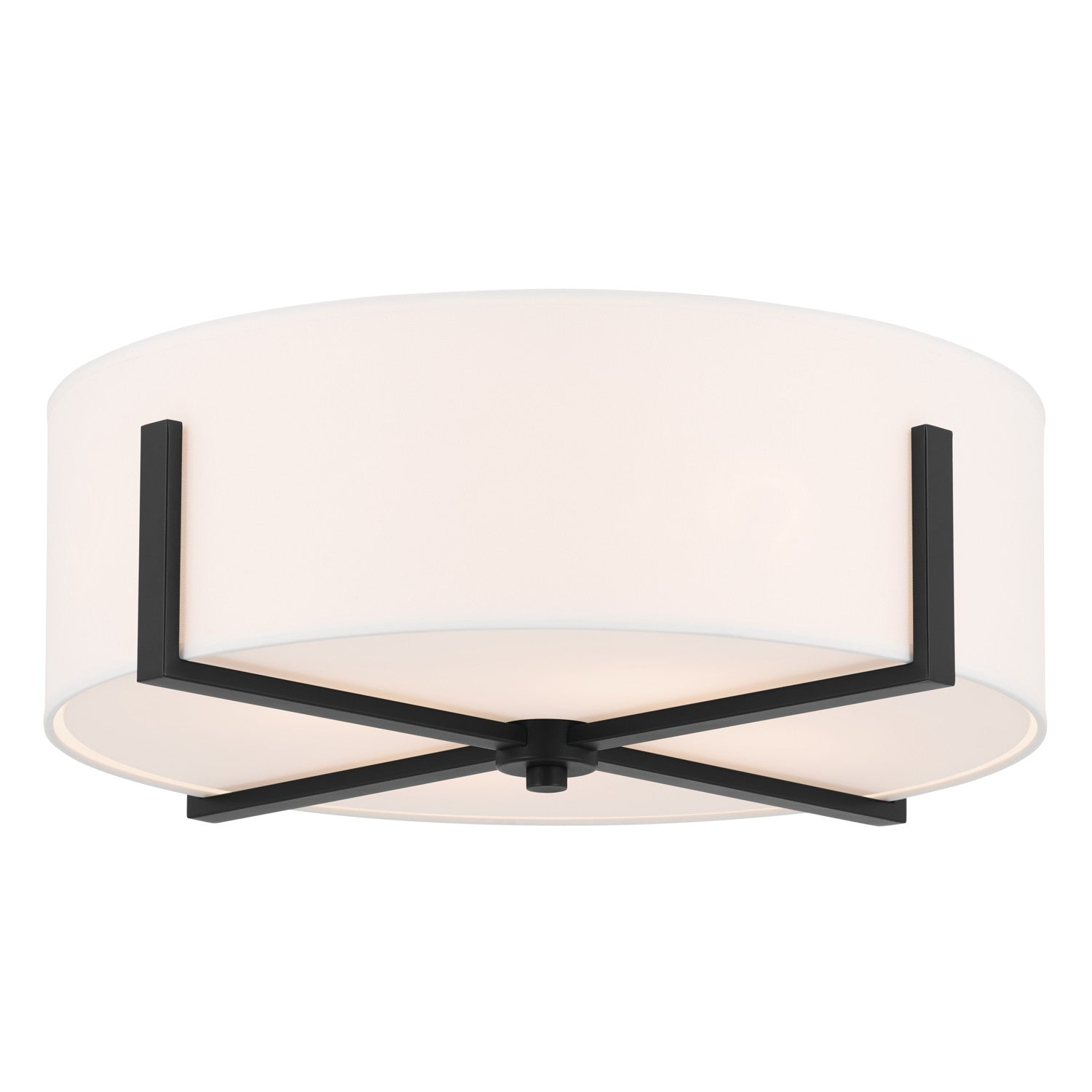 Kichler - 52594BK - Four Light Flush Mount - Malen - Black